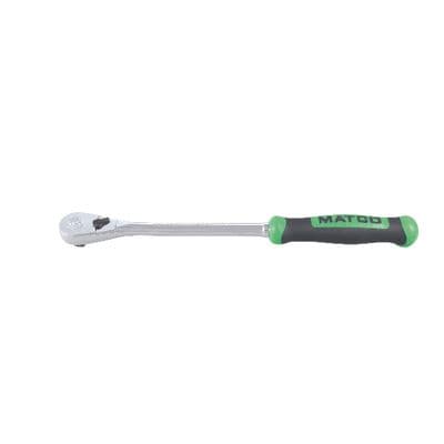 3/8" DRIVE 11" EIGHTY8 TOOTH FIXED RATCHET WITH ERGO HANDLE - GREEN