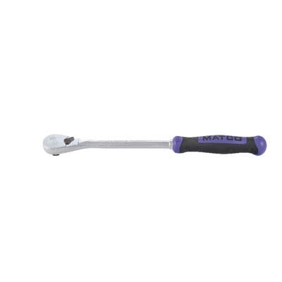 3/8" DRIVE 11-3/4" EIGHTY8 TOOTH FIXED RATCHET WITH ERGO HANDLE - PURPLE
