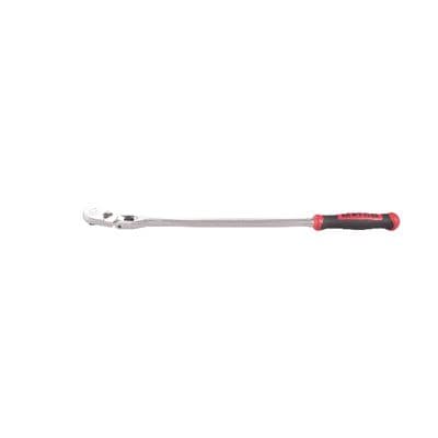 3/8" DRIVE 18-1/2" EIGHTY8 TOOTH LOCKING FLEX RATCHET WITH ERGO HANDLE - RED