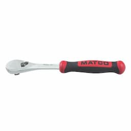 3/8" DRIVE 8-3/4" EIGHTY8 TOOTH FIXED RATCHET WITH ERGO HANDLE - RED