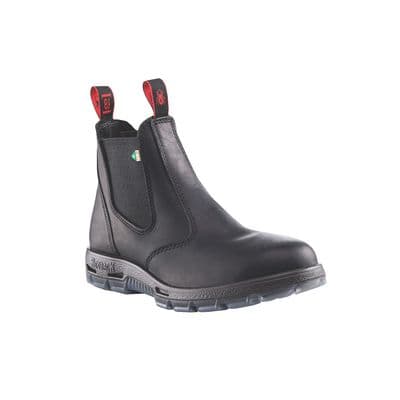 BLACK SLIP ON STEEL TOE BOOT WITH PUNCTURE PROTECTION CSA APPROVED SIZE 12.5