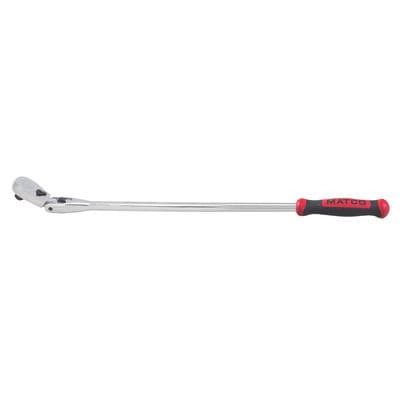 1/2" DRIVE 27-3/8" EIGHTY8 TOOTH LOCKING FLEX RATCHET WITH ERGO HANDLE - RED
