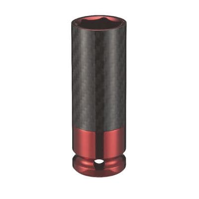 1/2" DRIVE 21MM METRIC 6 POINT THIN WALL SOCKET - RED