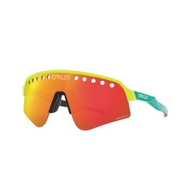 OAKLEY® SUTRO LITE SWEEP TENNIS BALL YELLOW/CELESTE WITH PRIZM™ RUBY VENTED LENSES