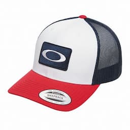 OAKLEY TRUCKER HAT - RED, WHITE, AND BLUE
