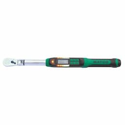 3/8" DRIVE FLEX HEAD 10-100 FT. LBS. ELECTRONIC TORQUE WRENCH WITH ANGLE MEASUREMENT - GREEN