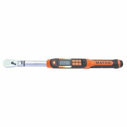 3/8" DRIVE FLEX HEAD 10-100 FT. LBS. ELECTRONIC TORQUE WRENCH WITH ANGLE MEASUREMENT - ORANGE