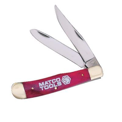 HAND PAINTED TRAPPER KNIFE WITH MATCO LOGO