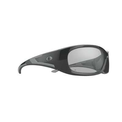 FORCEFLEX SAFETY GLASSES BLACK FULL FRAME WITH CLEAR LENSES