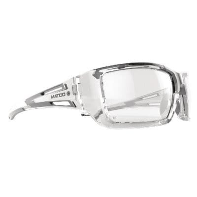 FORCEFLEX SAFETY GLASSES CLEAR FULL FRAME WITH CLEAR LENSES