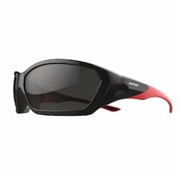 FORCEFLEX SAFETY GLASSES BLACK AND RED FULL FRAME WITH ANTI-FOG SMOKE LENSES