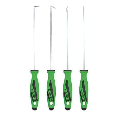 4 PIECE LONG HOOK AND PICK SET - GREEN