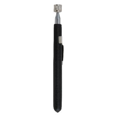 POCKET SIZE TELESCOPIC MAGNETIC PICK-UP TOOL WITH POWERCAP - BLACK HANDLE