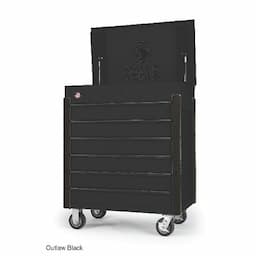 35" 6-DRAWER JSC483 OUTLAW BLACK STOCK ROLLING TOOL CART