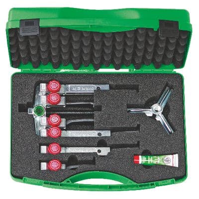 SMALL UNIVERSAL 2 AND 3 JAW PULLER SET WITH NARROW QUICK ADJUSTING JAWS