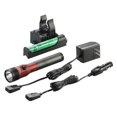 STREAMLIGHT STINGER DUAL SWITCH 800 LUMENS LED RECHARGEABLE FLASHLIGHT WITH PIGGYBACK CHARGER-RED