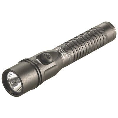 STRION DUAL SWITCH RECHARGEABLE FLASHLIGHT WITH PIGGYBACK CHARGER - BLACK