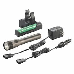 STREAMLIGHT STINGER 800 LUMENS LED RECHARGEABLE FLASHLIGHT WITH PIGGYBACK CHARGER-ANTRON BROWN SILVER