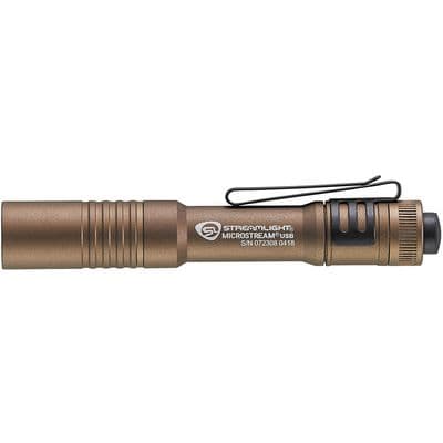 STREAMLIGHT MICROSTREAM 250 LUMENS RECHARGEABLE FLASHLIGHT-COYOTE