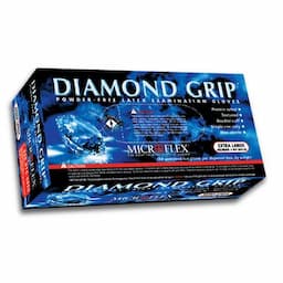 DIAMOND GRIP LATEX GLOVES - MEDIUM