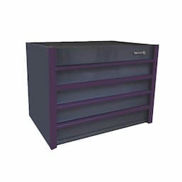 MINI LETTER TOOLBOX GRAY WITH PURPLE TRIM
