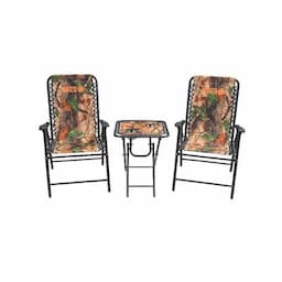 CAMO FOLDING CHAIRS AND TABLE SET