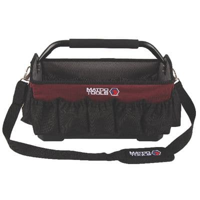 SOFT SIDED TOOL BAG WITH HARD SHELL BASE