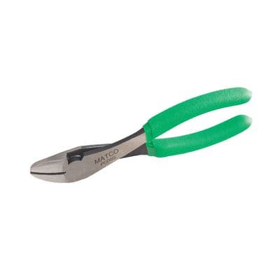 8" CURVED DIAGONAL CUTTING PLIERS - GREEN