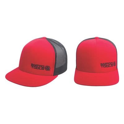 RED/BLACK FLEXFIT FLATBILL HAT