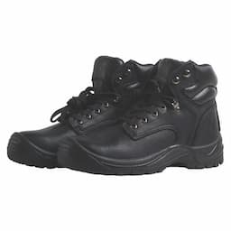 BLACK LACE UP STEEL TOE BOOT SIZE 11.5