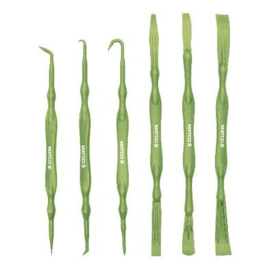 6 PIECE MICRO NON-MARRING PICK AND PRY SET - GREEN