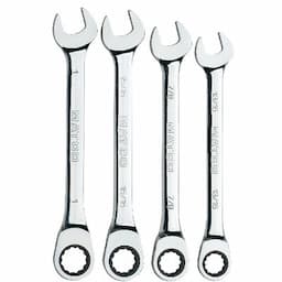 4 PIECE 72 TOOTH SAE COMBINATION RATCHETING WRENCH SET