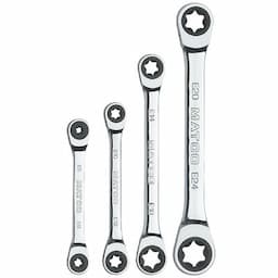 4 PIECE TORX® 72 TOOTH WRENCH SET