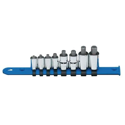 1/4" AND 3/8" DRIVE 8 PIECE METRIC STUBBY HEX SOCKET DRIVER SET