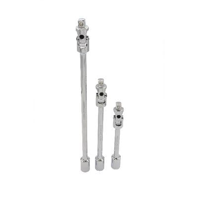 3 PIECE 3/8" DRIVE SPRING LOADED UNIVERSAL JOINT EXTENSION SET