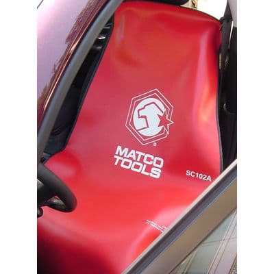 SEAT COVER - RED WITH WHITE LOGO
