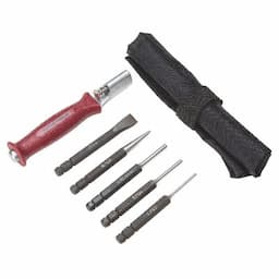 6 PIECE INTERCHANGEABLE PUNCH AND CHISEL SET