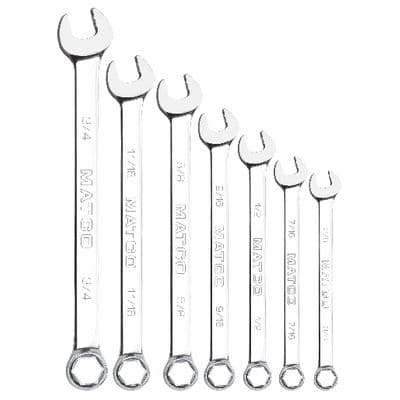 7 PIECE STANDARD SAE STATIC WRENCH SET