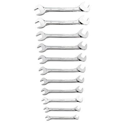 11 PIECE METRIC 30°/60° DOUBLE OPEN END WRENCH SET