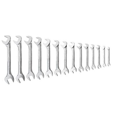 14 PIECE SAE DOUBLE OPEN END ANGLE WRENCH SET
