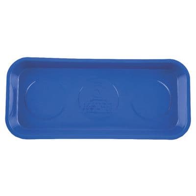 RECTANGULAR MAGNETIC PARTS TRAY 6-1/4" x 14-1/8" - BLUE