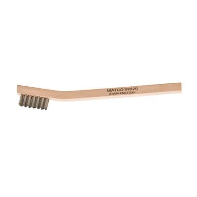 TOOTHBRUSH STYLE CARBON STEEL WIRE BRUSH WITH WOOD HANDLE