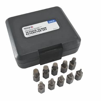Proto J9500B 10-Piece Screw Extractor Set – Removes Bolts 3/16″ To 2″