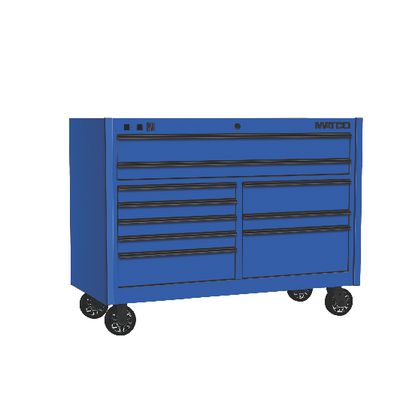 4s Double Bay 25 Toolbox Sapphire Blue Paint With Black Trim
