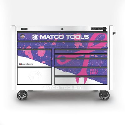 57" DOUBLE-BAY 28" DEEP 9-DRAWER 4S TB TOOLS FOR THE CAUSE TOOLBOX | Matco Tools