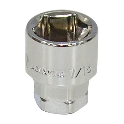 1/4" Drive 7/16" SAE 6pt Shallow Socket 1/4" Drive 7/16" SAE 6pt Shallow Socket