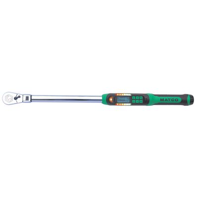 1/2" DRIVE FLEX HEAD 25-250 FT. LBS. ELECTRONIC TORQUE WRENCH WITH ANGLE MEASUREMENT - GREEN | Matco Tools