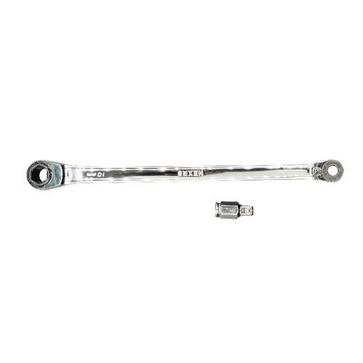 8" LONG 10MM X 1/4" HEX RATCHET WRENCH W/ 10MM X 1/4" SQUARE ADAPTER | Matco Tools
