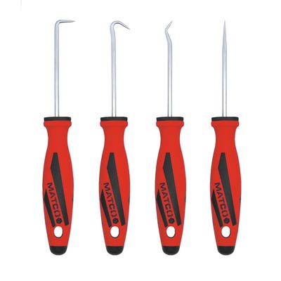 4 PIECE MINI HOOK AND PICK SET - RED | Matco Tools