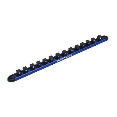 1/2" DRIVE 14 PEG MAGNETIC SOCKET RAIL - BLUE | Matco Tools
